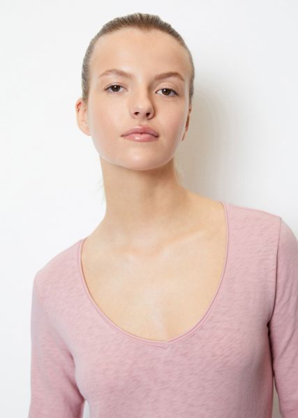 Online Matte Rose Dfc Longsleeve Regular Gemaakt Van Slub Organic Cotton T-Shirts Dames