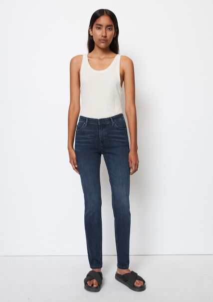 Multi/Greyish Blue/Black Jeans Nieuwste Model Dames Jeans Model Kaj Skinny Regular Length Van Een Elastische Katoenmix