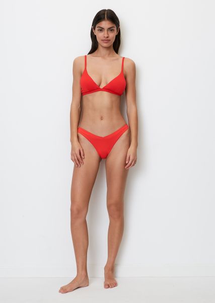 Verrukkelijk Badmode Dames Bright Red Bikinibroekje Gemaakt Van Gerecycled Materiaal