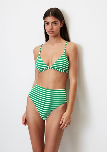 Badmode Triangel-Bikinibovenstukje Met Gewatteerde Cups Vivid Green Exclusief Dames