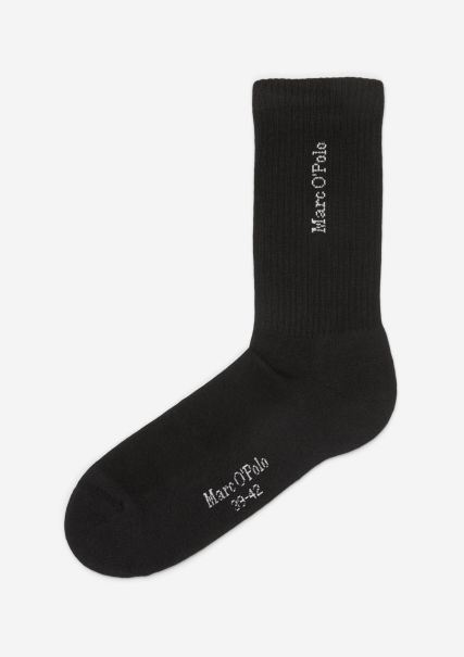 Dames Sokken Sportieve, Geribde Sokken In Een Verpakking Van 4 Nieuw Product Black