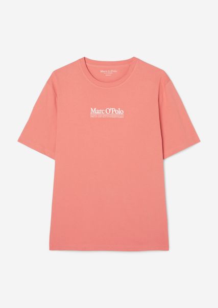 Flushed Rose T-Shirt Normaal Gemaakt Van Middelzware Biokatoenen Jersey Aanbieding Heren T-Shirts