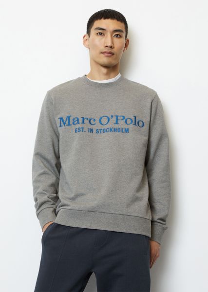 Lookbook Heren Grey Melange Sweaters Sweater Normaal Gemaakt Van Puur Biologisch Katoen