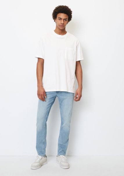 Multi/Light Blue Cobalt Groothandelaar Heren Jeans Jeans Model Ando Skinny Van Zuiver Organic Cotton