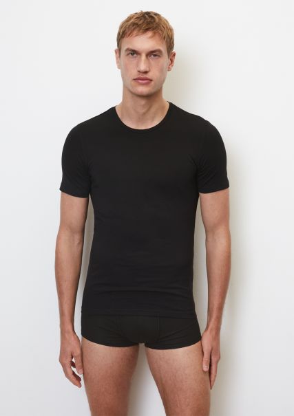 Black Homewear Heren Winkel Lounge-T-Shirt In Een Verpakking Van 3