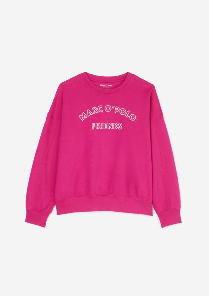 Girls Teen Girls Sweatshirt Met Zachte Binnenkant Milieuvriendelijk Vibrant Pink Junior