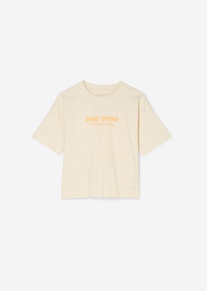 Girls Junior Klassiek Chalky Sand Kids Girls T-Shirt Van Zuiver Organic Cotton