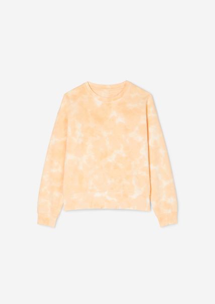 Kids Girls Sweatshirt Van Zuiver Organic Cotton Kwaliteit Girls Soft Orange Junior
