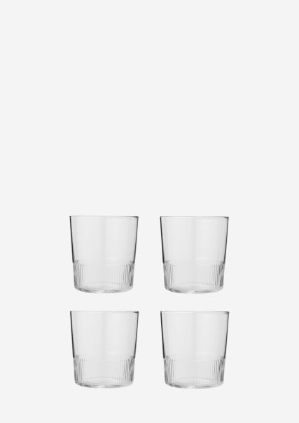 Home Medium Waterglas Model Moments In Een Set Van 4 Transparent Merk Glazen / Karaffen