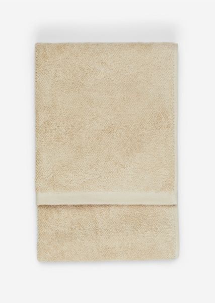 Home Handdoek Model Timeless Gemaakt Van Organisch Badstof Katoen Handdoeken Aanbevolen Dark Sand