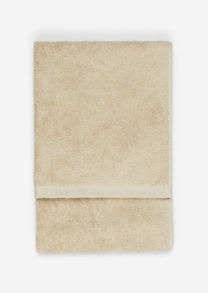 Groothandelsprijs Gastendoek Model Timeless Gemaakt Van Organisch Badstof Katoen Home Handdoeken Dark Sand